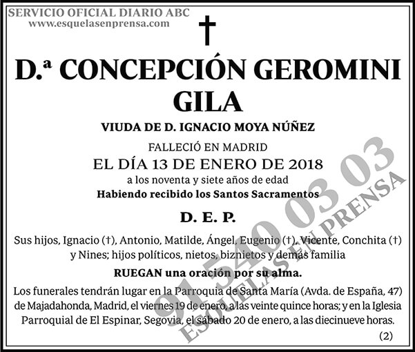 Concepción Geromini Gila